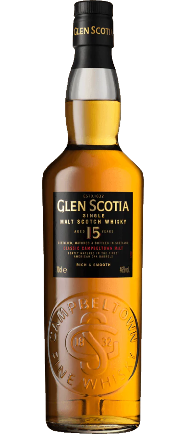 GLEN SCOTIA 15 YEAR OLD WHISKEY