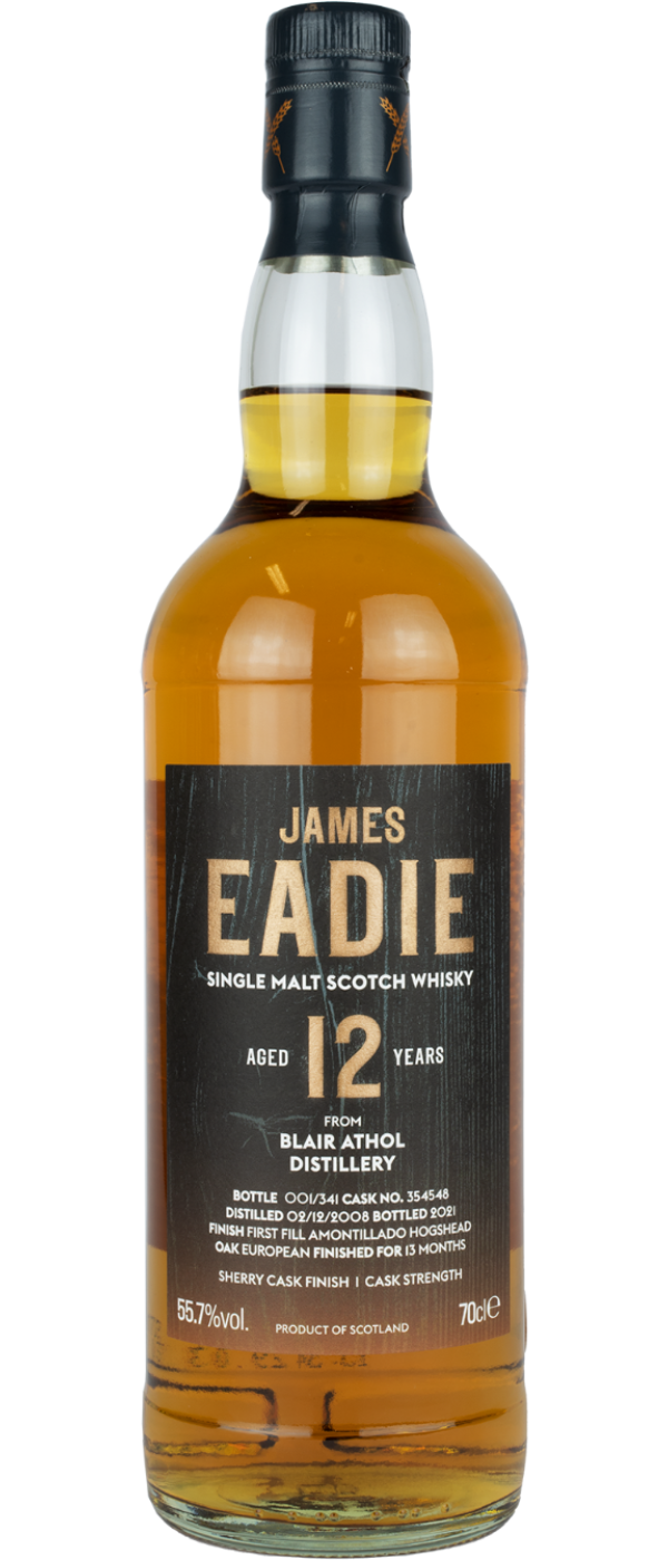 JAMES EADIE BLAIR ATHOL SHERRY CASK 12 Y.O.